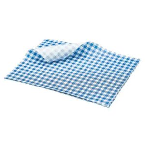 Greaseproof Flat Bags Blue Dots (5000)
